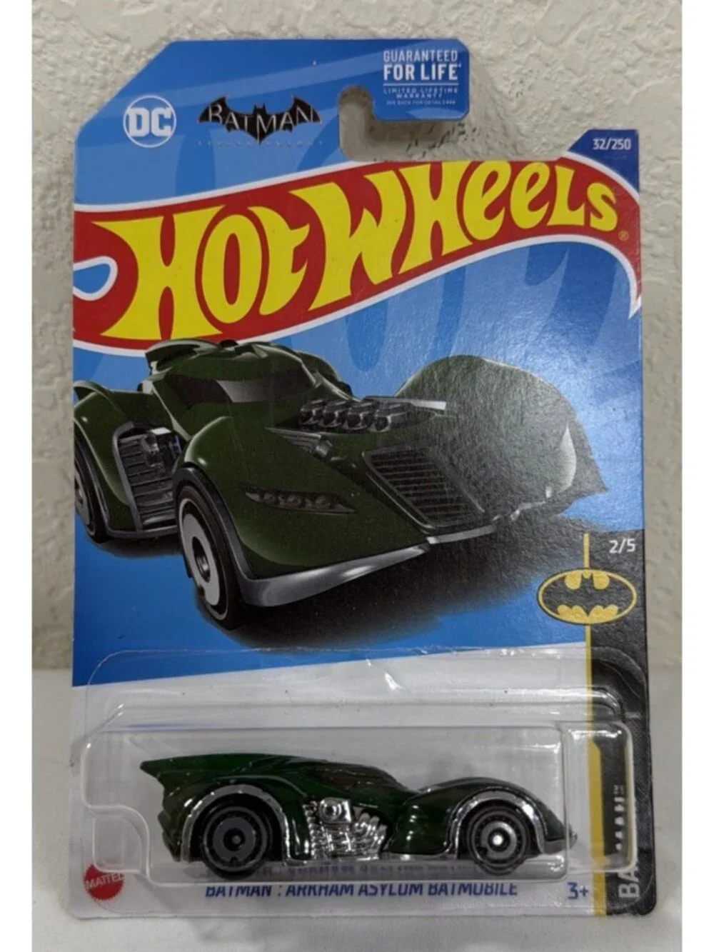Hot Wheels Batman Green Arkham Asylum Batmobile P38